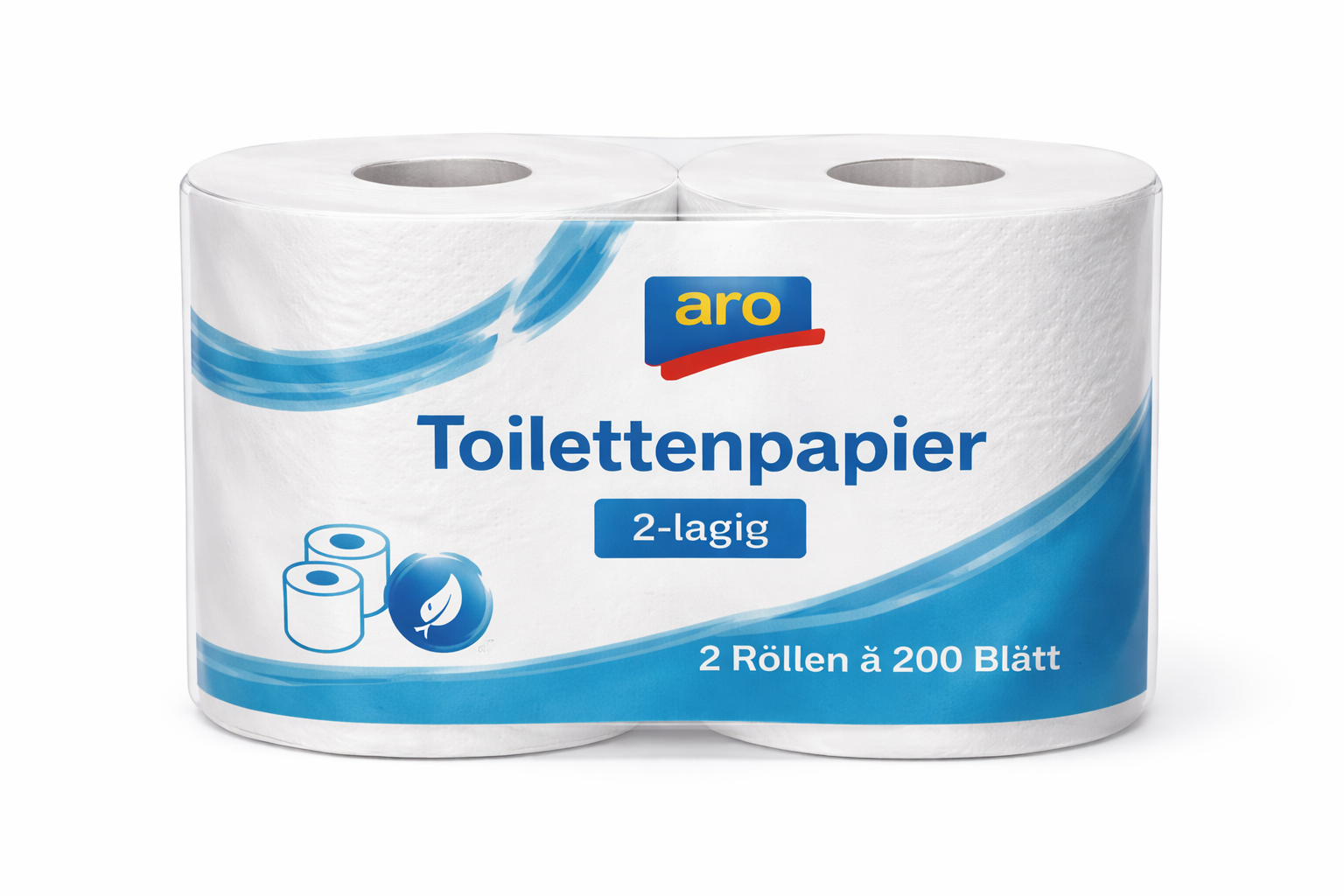 aro Toilettenpapier 2-lagig 2 Rollen à 200 Blatt online kaufen | mit Cashback Gutschein REWE EDEKA METRO – Cleaning Help
