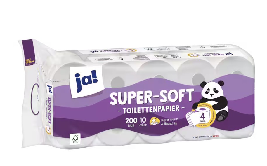 ja! Super-Soft Toilettenpapier 4-lagig 10 Rollen online kaufen | Cashback Gutschein REWE EDEKA METRO – Cleaning Help