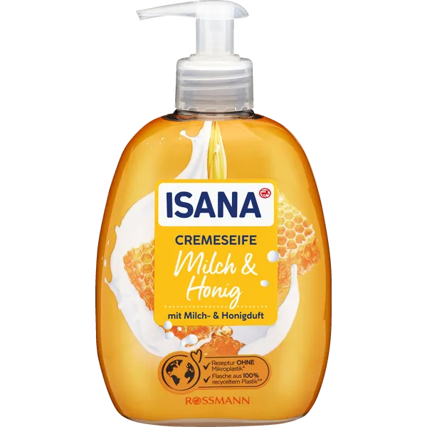 ISANA Cremeseife Milch & Honig 500 ml online kaufen | Cashback Gutschein REWE EDEKA METRO – Cleaning Help