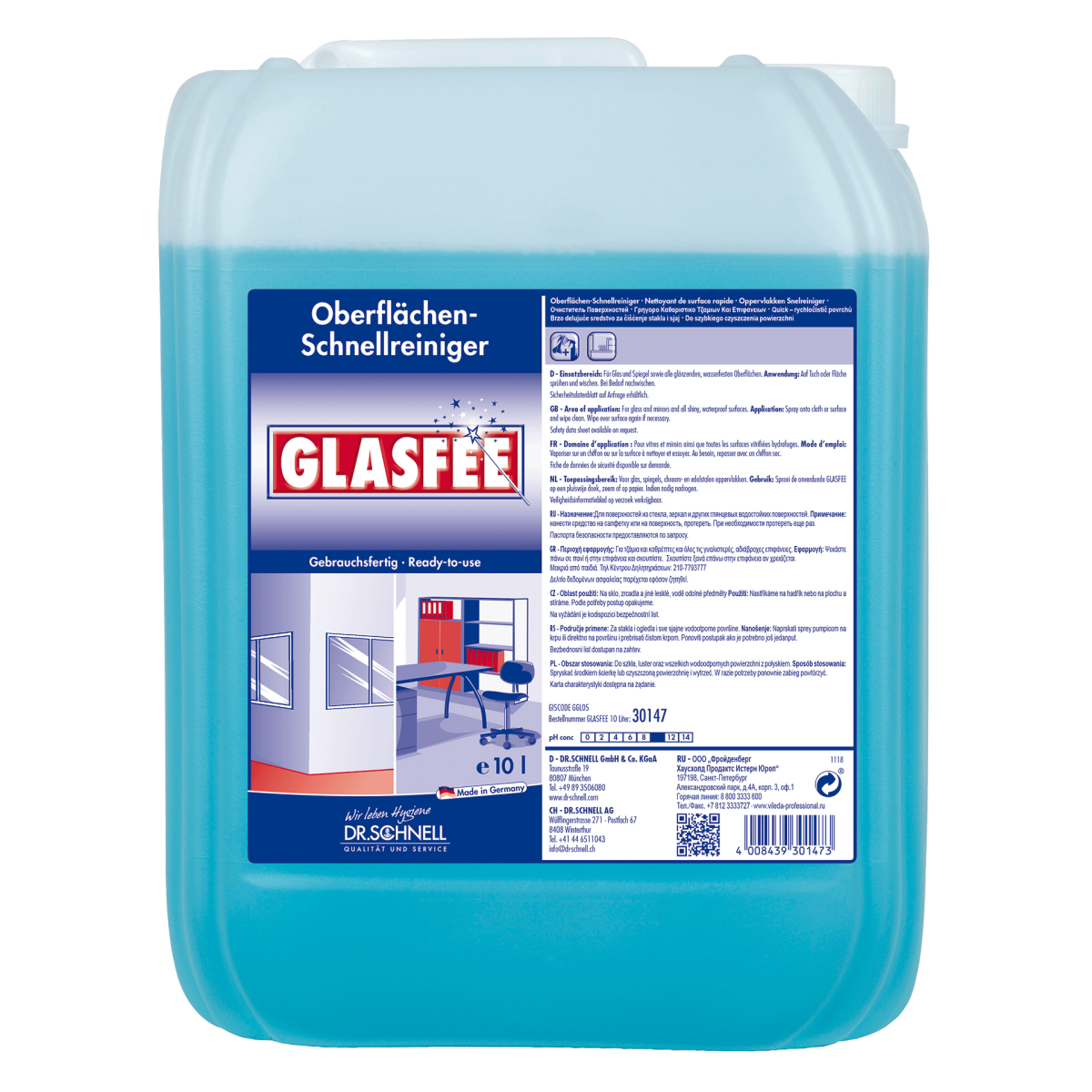 DR.SCHNELL Glasfee Oberflächen-Schnellreiniger 10 Liter online kaufen | Cashback Gutschein REWE EDEKA METRO – Cleaning Help
