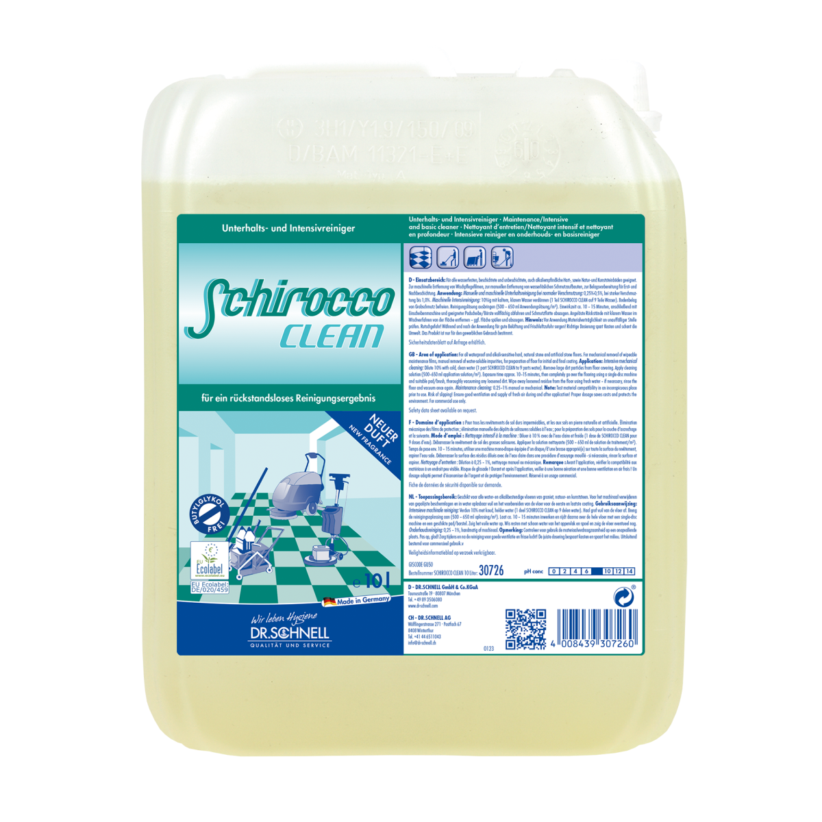 DR.SCHNELL Schirocco Clean Unterhalts-, Intensiv- und Grundreiniger 10 Liter online kaufen | Cashback Gutschein REWE EDEKA METRO – Cleaning Help