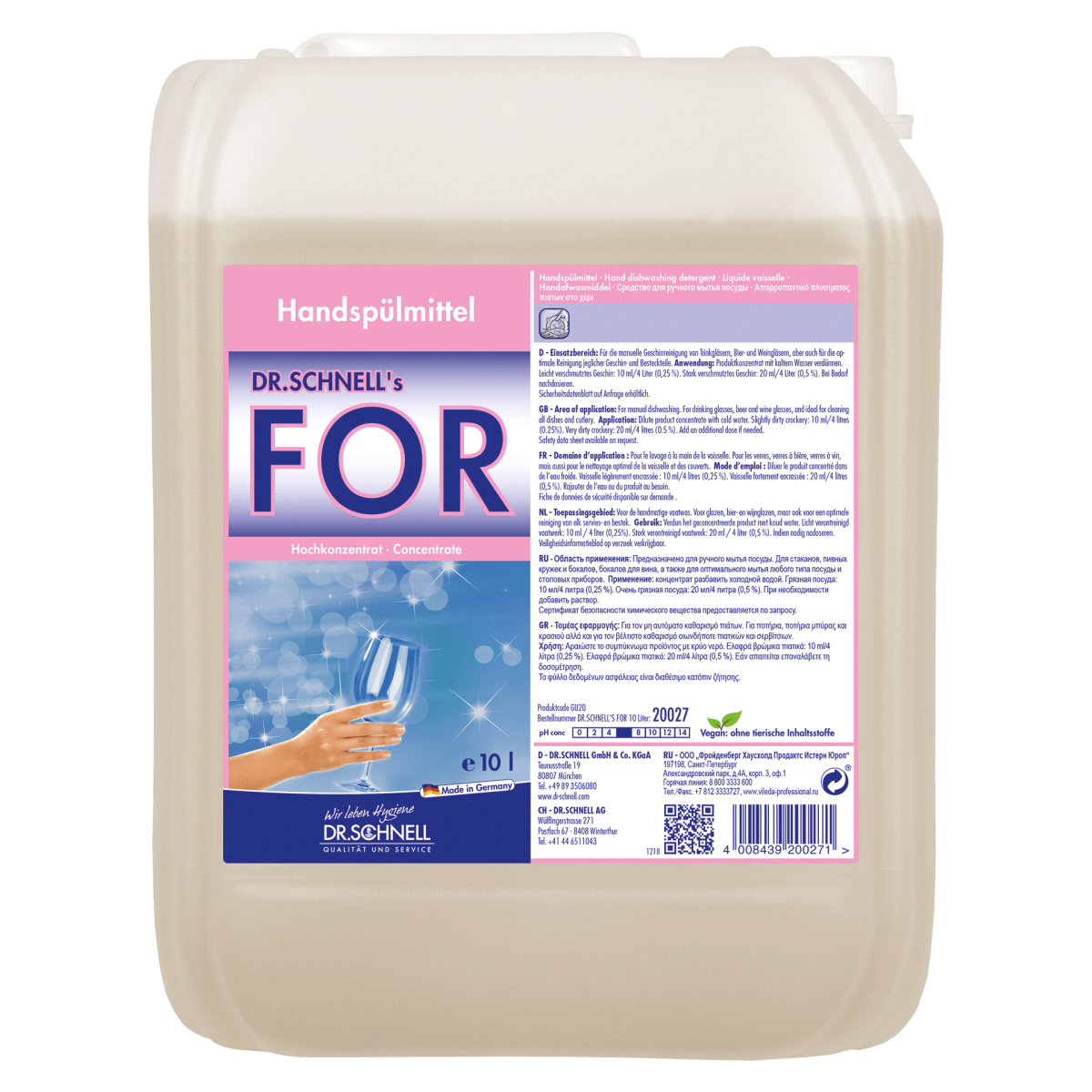 DR.SCHNELL FOR Handspülmittel 10 Liter online kaufen | Cashback Gutschein REWE EDEKA METRO – Cleaning Help